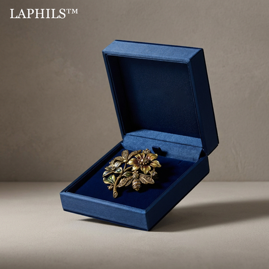 Laphils™ | The "Hearthstone" Mindful Floral Brooch Anchor